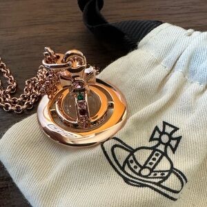 Vivienne Westwood Orb Necklace Rose Gold
